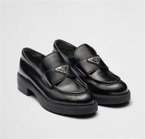 prada leather bluchers|Prada Brushed Leather Loafer Review: Why We Love Them.